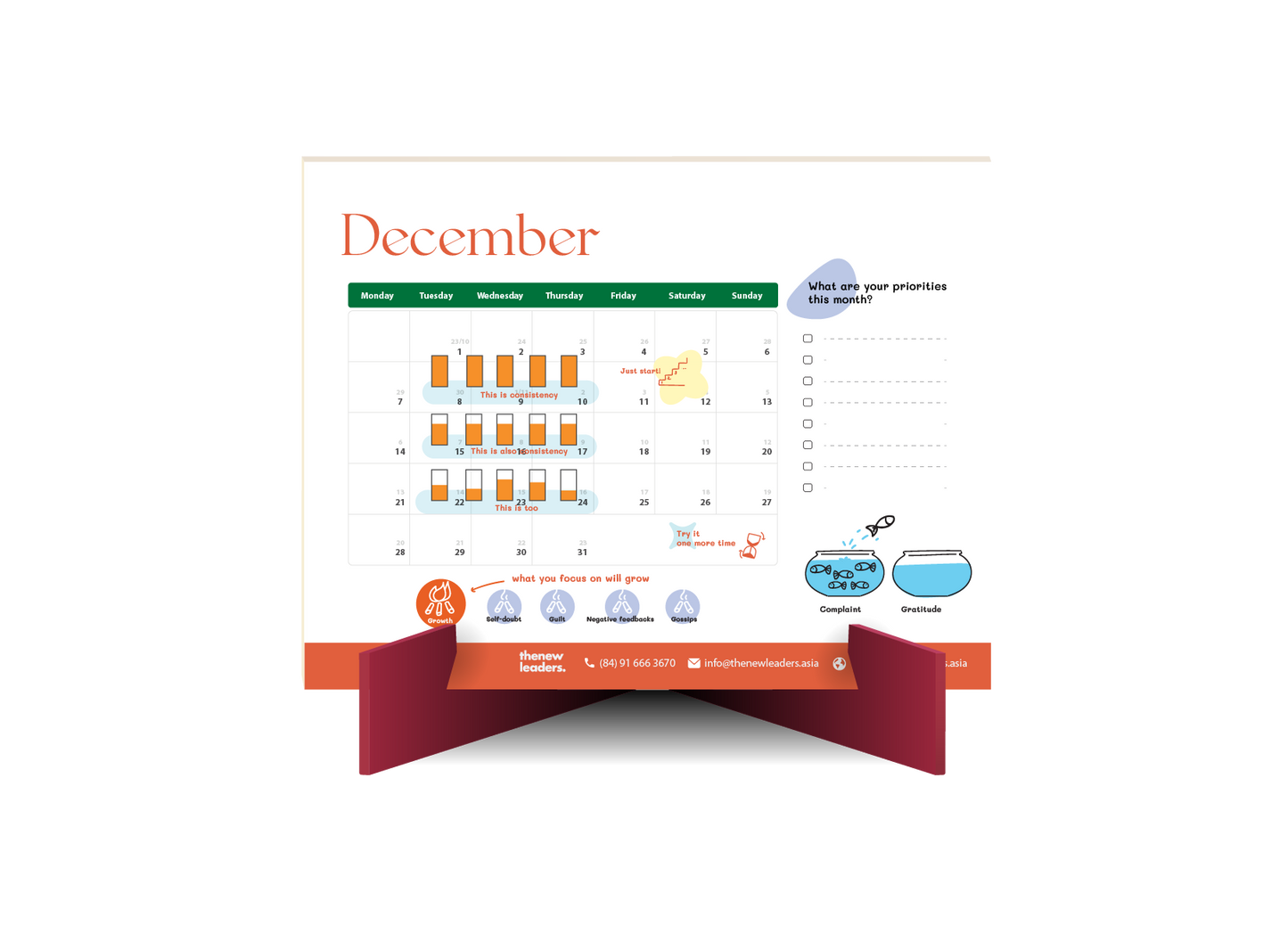 Lịch để bàn EQ Calendar 2026